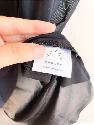 Varley Womens Tshirt Sheer Mesh Back Tshirt Size S High Low Athletic thumbnail 4