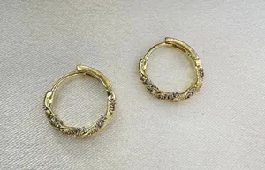 14mm Small Gold Hoop Earrings for Women thumbnail 1