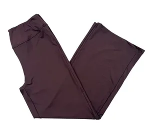Brown Wide Leg Yoga Lounge Pants Size L thumbnail 1