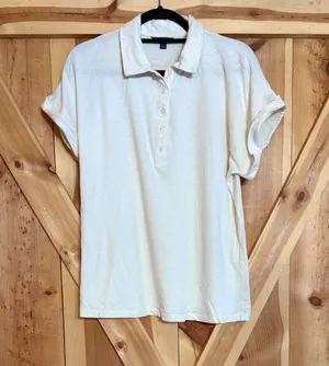 Brooks Brothers Golf Polo White Cotton Jersey Short Sleeve Knit Preppy Casual thumbnail 1