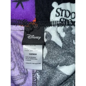 Disney Hocus Pocus Pajama Pants Women XL Purple Black Split Leg Jogger pj thumbnail 4