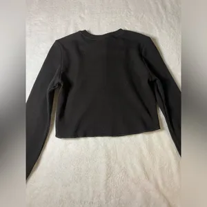Skims waffle knit long sleeve top thumbnail 3