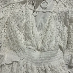 Japer white romper/dress size small thumbnail 9