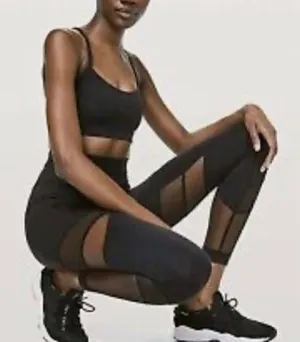 Lululemon Black Forget The‎ Sweat Tight Size 2 C34 thumbnail 1