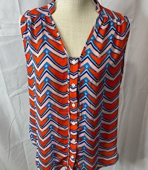 Fun 2 Fun semi sheer button down thumbnail 1