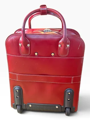 McKlein La Grange Detachable Wheeled Briefcase Carry On Luggage Red thumbnail 6