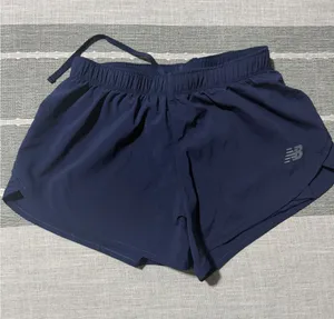 New Balance Women Navy Blue Running Shorts Athletic Workout Gym Size‎ Small thumbnail 1