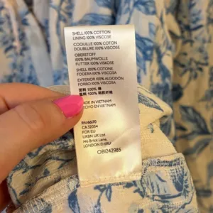 Free People‎ Sunbaked Swing Mini Dress M Cottagecore Tiered Whimsy Floral Toile thumbnail 10