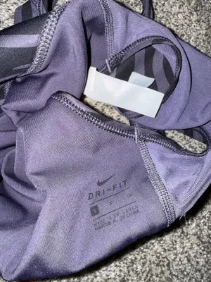 Nike Swoosh Icon Clash Dark Raisin Padded Pro Longline Sports Bra CZ7208-573 thumbnail 4