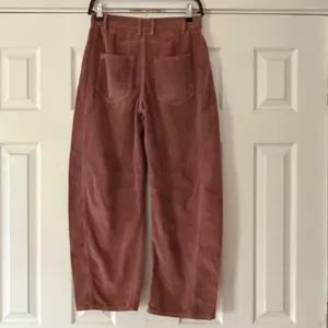 We The Free Free People Good Luck Barrel Corduroy‎ Pants Pink 24 Wide Leg EUC thumbnail 5