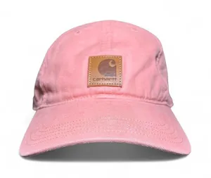 Carhartt Women's Pink Adjustable Baseball Cap with leather logo patch Hat thumbnail 1