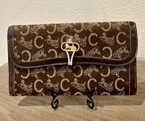 Vintage Celine Carriage Tri-Fold Long Wallet thumbnail 1
