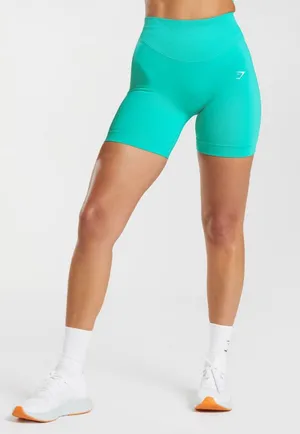 Gymshark Sweat Seamless Shorts- Paradise Blue thumbnail 1