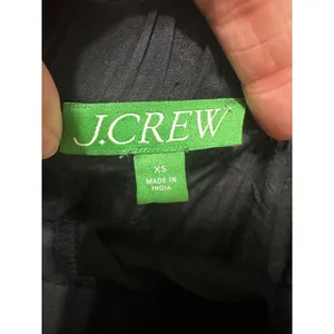 J.Crew Black Cotton‎ Voile Ruffle Beach Shorts XS Elastic Drawstring Summer thumbnail 5