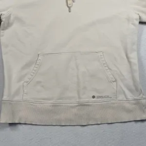 Outerknown Hoodie‎ Womens Medium Cream Organic Cotton Spandex Pullover Casual thumbnail 9