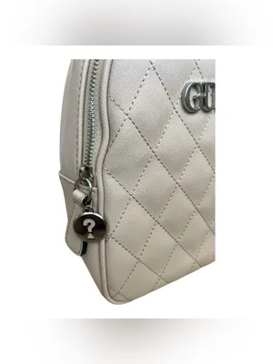 GUESS Quilted Blush Pink Mini Backpack thumbnail 7