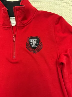 PINK Victoria's Secret Texas Tech University Red Raiders Quarter-Zip Pullover thumbnail 4