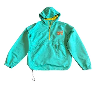 Dutch Bros Coffee Teal Pullover Windbreaker Jacket w/ Logo Size X-Large Women's thumbnail 1