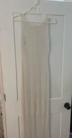 Transparent Dress with pearls thumbnail 2