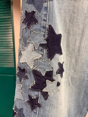 Anthropologie NWT PILCRO IZZIE RELAXED STAR PULL-ON BARREL JEANS thumbnail 10