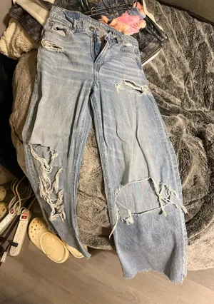 American Eagle Jeans Baggy Wide-Leg Super High-Rise thumbnail 1