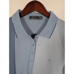 G/FORE Colorblock Polo in Light Blue, Slate and Navy thumbnail 3