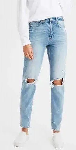 American Eagle Ripped Mom Jeans thumbnail 1