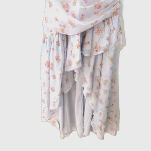 Abercrombie & Fitch Floral Asymmetric Ruffle Maxi Dress Size Small NWT Tiered thumbnail 8