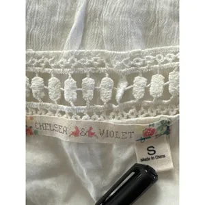 Chelsea & Violet‎ White Lace Crochet V-Neck Maxi Dress Women Small Boho Summer thumbnail 12
