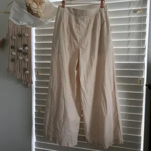 Uniqlo x Clare Waight Keller :C cotton Wide Leg Pants | size 10 minimalist thumbnail 3