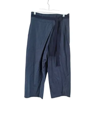 Women's FABI Blue Cropped Wrap Pants M Size M thumbnail 12