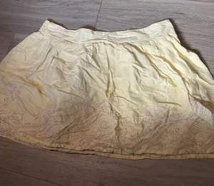SO Pale Yellow Embroidered Circle Skirt thumbnail 1