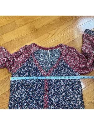 Free People Y2K Leia Floral Jumpsuit Village Country Style Boho Cottagecore Sz S thumbnail 7