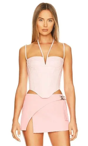Revolve NWT Miaou Aphex Corset Pink thumbnail 4