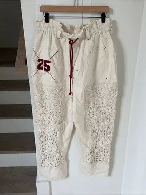 Free People Rockaway Craft Pant in Tofu Ivory Cream NWT thumbnail 4