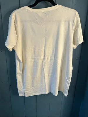 J. Crew Cream Short Sleeve Collectors Tee with Glitter Pumpkin Trio | Size XL thumbnail 6