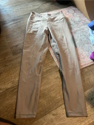 YPB High-Waist Light Taupe Leggings small short thumbnail 5