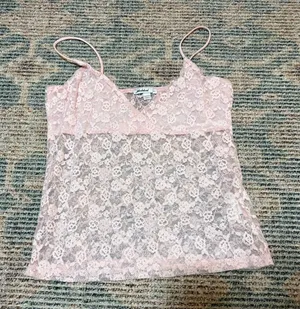 Pink Lace Camisole Top thumbnail 1