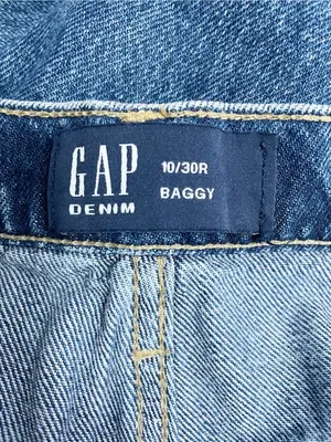 GAP Baggy Jeans Women’s Size 10/30R Dani Dark Wash Wide Leg Cotton Lyocell thumbnail 9