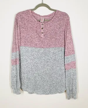 No Boundaries Long Sleeve Colorblock XL thumbnail 1