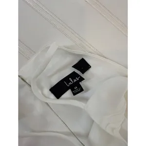 NWOT Lulus Dreamy Date Night White Sleeveless Midi Dress Wedding Cocktail Size M thumbnail 6