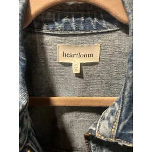 Heartloom Elina Denim Chore Jacket XS Corduroy Cuff Utility Coat thumbnail 8