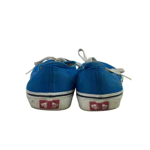Vans Unisex Blue Lace Up Canvas Low Top Rubber Casual Flat Sneakers Shoes Size 8 thumbnail 3
