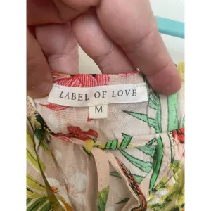 Label of Love Tropical Print A-Line Tassel Maxi Dress Sz Med thumbnail 15