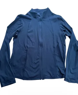 Laundry by Shelli Segal XL Black Full Zip Track Jacket Thumbholes Activewear thumbnail 1