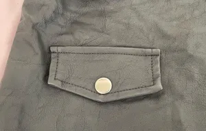 LF Seek The Label black vegan leather Moto biker asymmetrical zip mini skirt S thumbnail 8