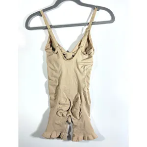 SKIMS Seamless Sculpt Mid Thigh Bodysuit Clay Tan L/G Strong Compression L thumbnail 5