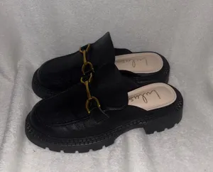 Lulus Jeano Black Lug Sole Slide-On Loafers thumbnail 2