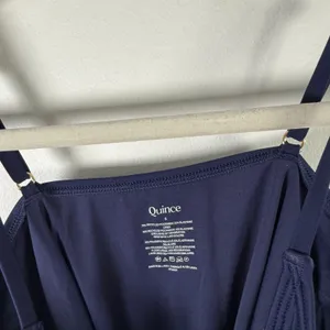 Quince Italian‎ Cami One Piece Swimsuit Deep Navy Blue NEW Womens Small thumbnail 5
