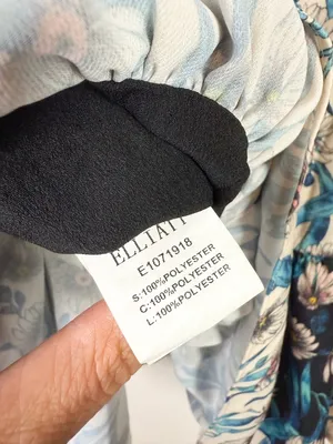 ELLIATT Emilia Long Sleeve Floral Sweetheart Neckline Mini‎ Dress Size Small thumbnail 11